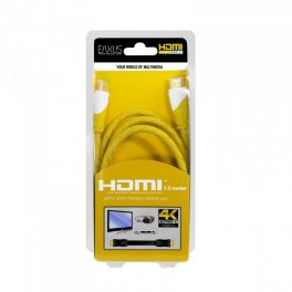 EAXUS HDMI Kabel 4K Ultra HD, Metallstecker, vergoldet 1,50 m