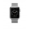 Apple Watch 38mm Edelstahlgehäuse mit Milanaise Armband silber