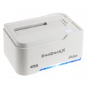 Akasa DuoDock X WiFi Dockingstation für 3,5" und 2,5" Festplatten weiß