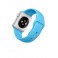 Apple Watch Sport 38mm Aluminiumgehäuse silber mit Sportarmband blau